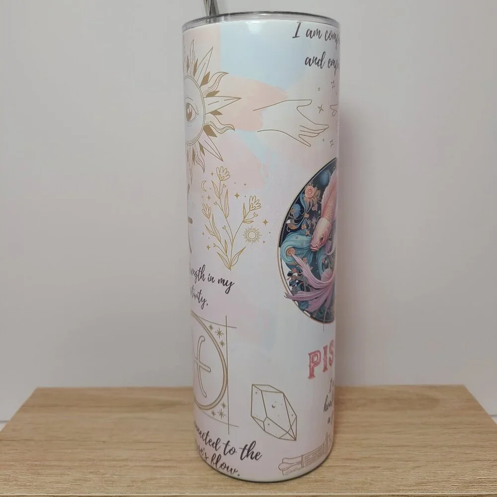 Pisces Zodiac Tumbler & Bookmark Bundle – The Crowing Hen - Picture 9 of 11
